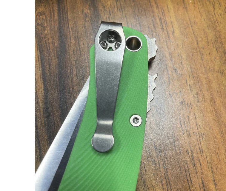 Titanium Deep Carry Pocket Clip For Spyderco Para 2, Para 3, Manix, 🔥USA Seller