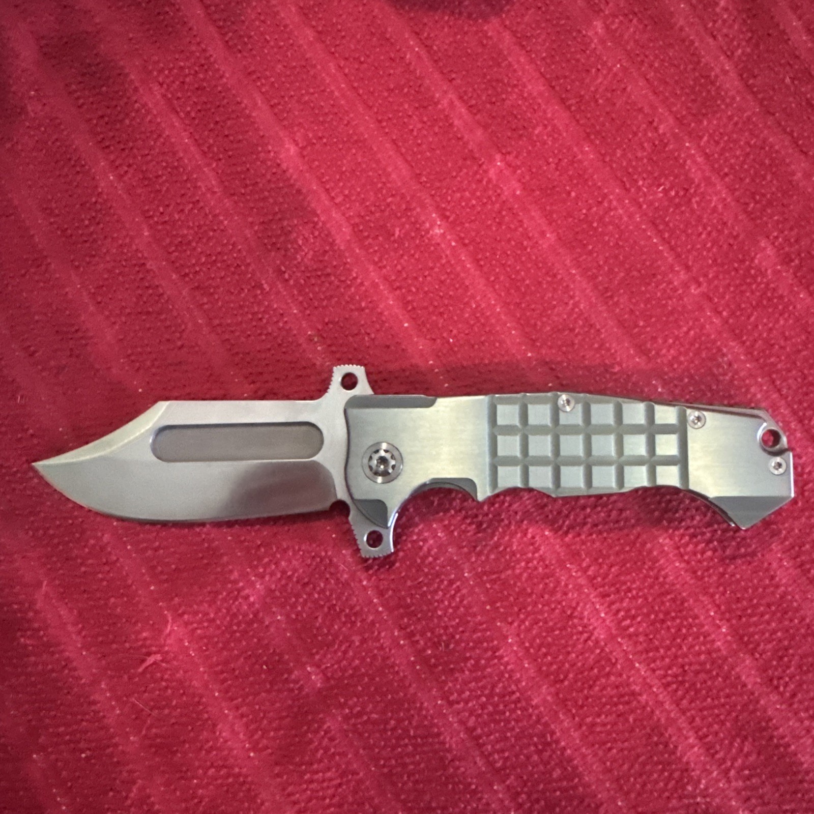 ADV Badlands Bowie Manual Folding Pocketknife, Frame Lock