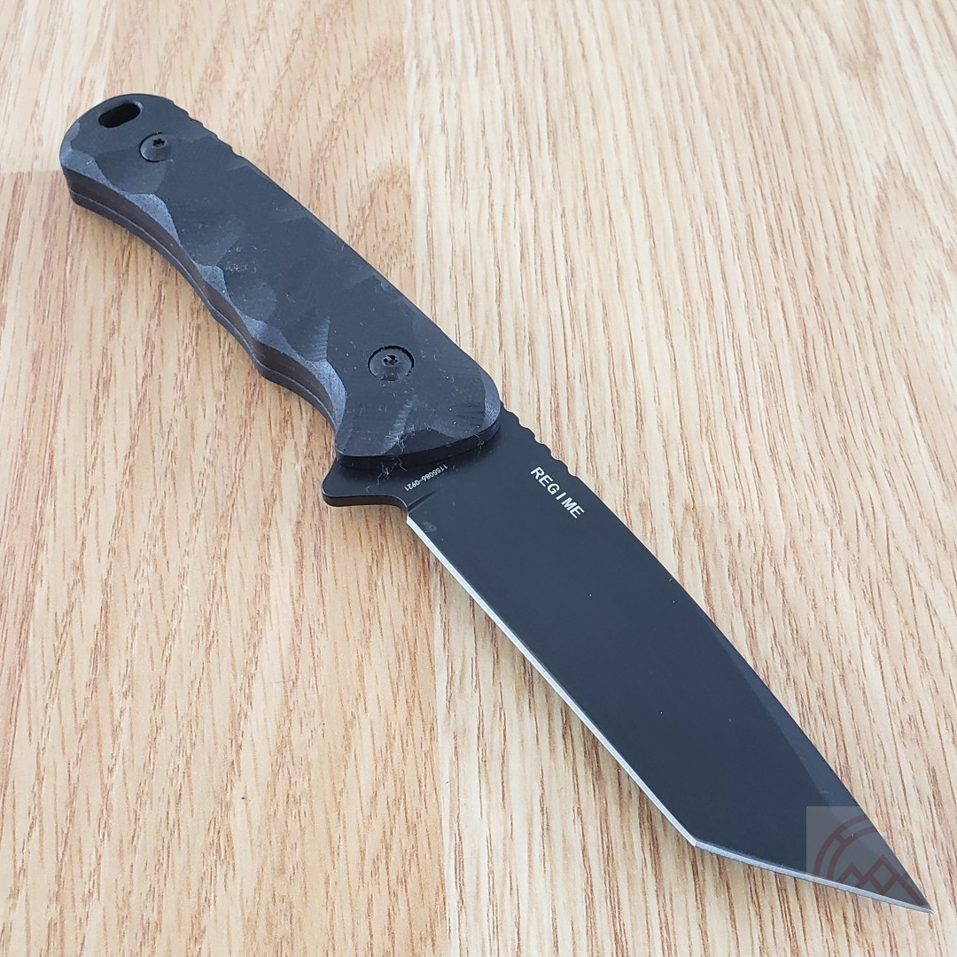 Schrade Regime Fixed Knife 3.83″ AUS-8 Stainless Tanto Blade Black G10 Handle
