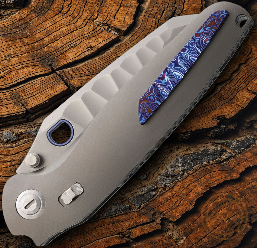 Ketuo Dirty Bird Folding Knife 3.75″ M390 Steel Blade Titanium/Mokuti Handle