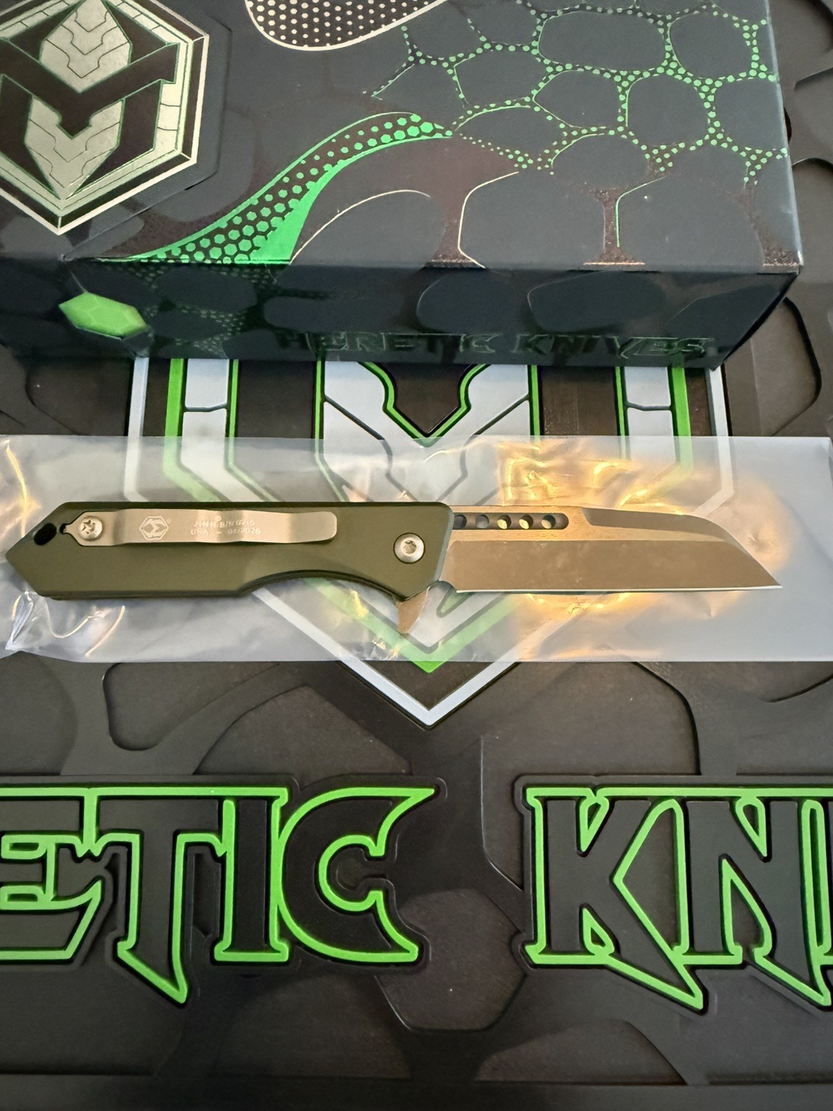 Heretic Jinn Manual – Green Aluminum Bronze Magnacut NIB!!!