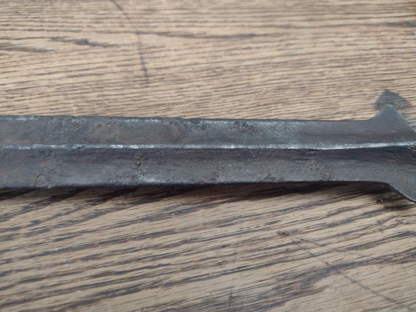 Old Masai Lion Hunting Spearhead Hand Forged Iron