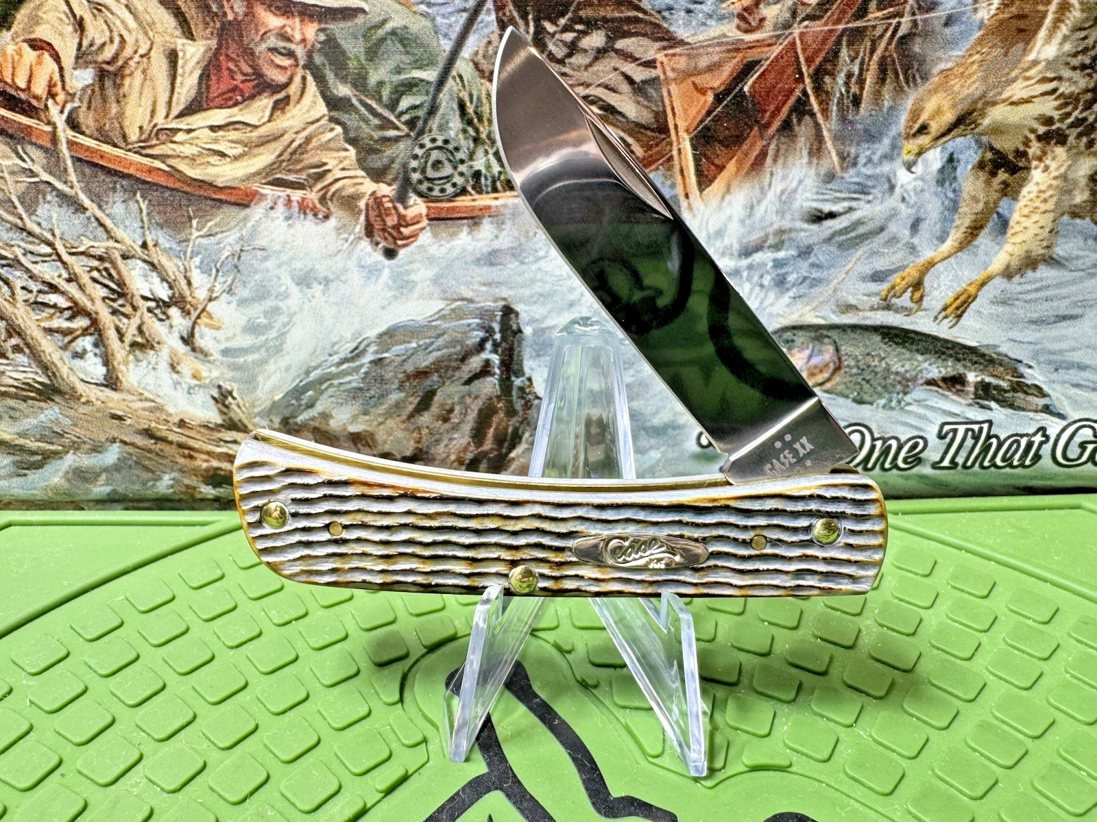 2025 Case Tin Roof Sod Buster Jr. Burnt Gray Bone Rogers Corn Cob Jig 6137 – New