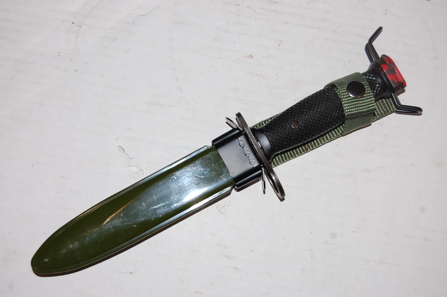 Vietnam Era Colt 62316 Knife Bayonet w/ Reproduction M8A1 Scabbard #2