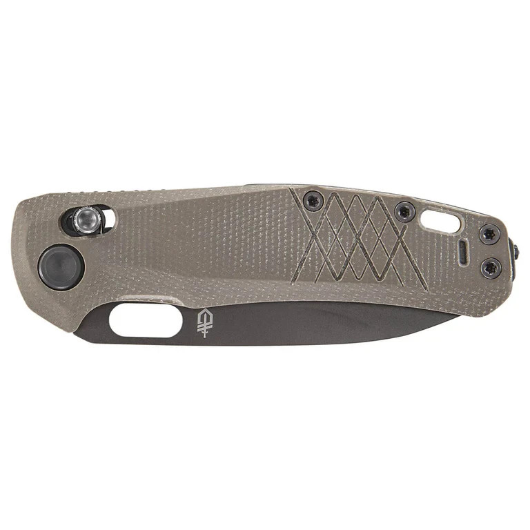 Gerber Scout Pocket Knife – Micarta Handle, 440A Drop Point Blade, Glass Breaker