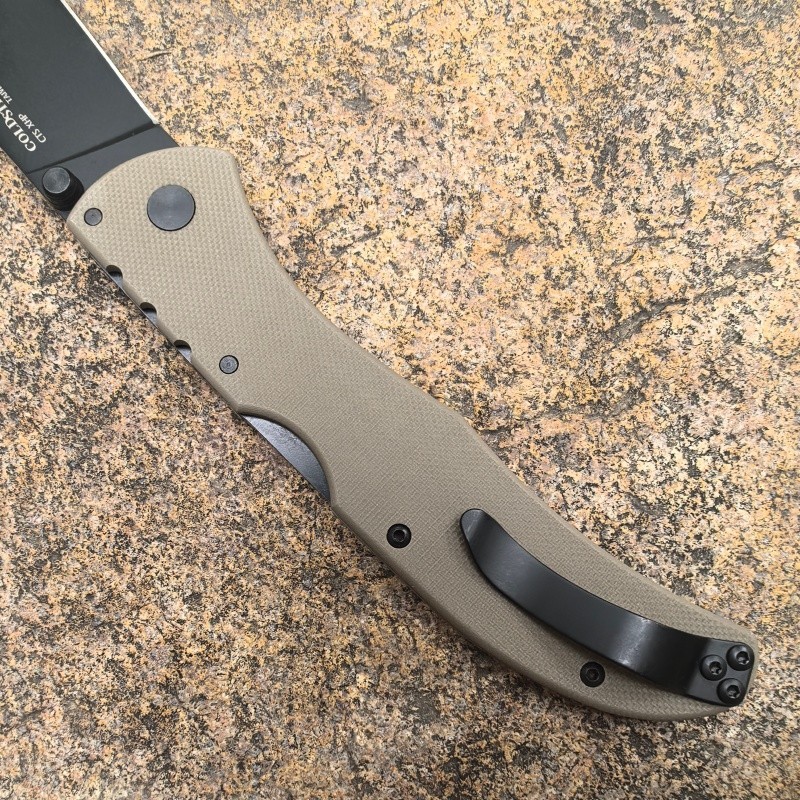 Broken Skull Lock Back CTS XHP Desert G10 Handle Pocket Folding Edc