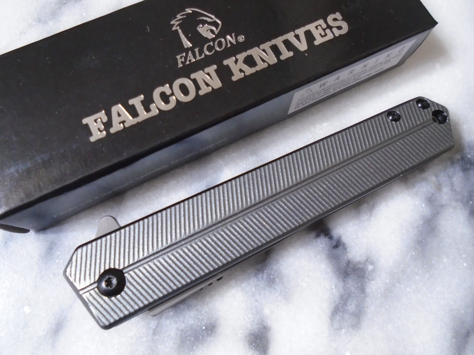 Falcon Assisted Open Tanto Pocket Knife Gray 440 Folder KS1315GY 8.20″ OA New