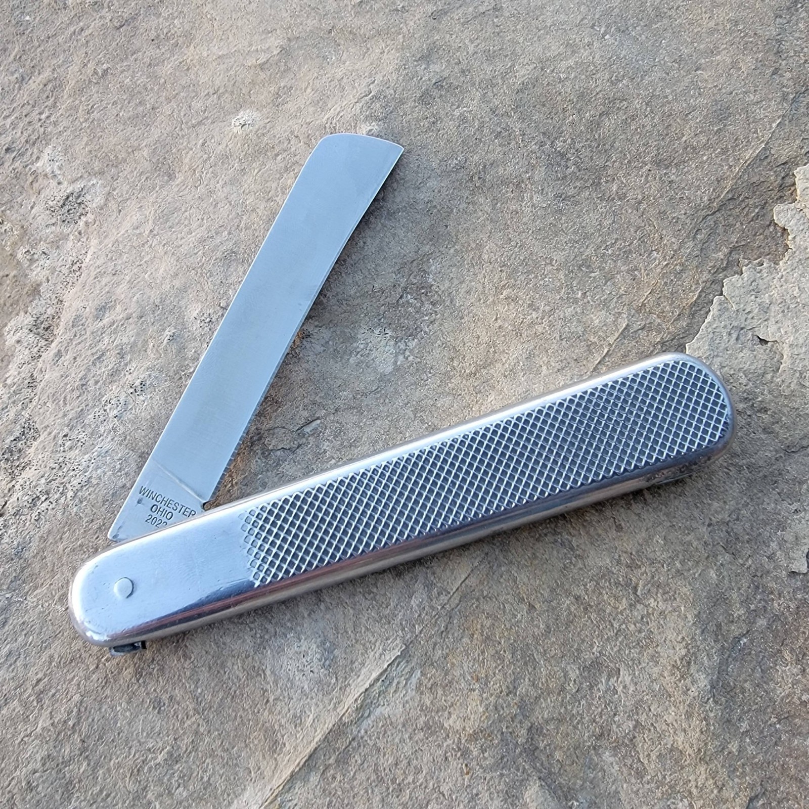 COOPER CUTLERY KNIVES USA BIG CHIEF STAINLESS STEEL DIVERS FOLDING KNIFE
