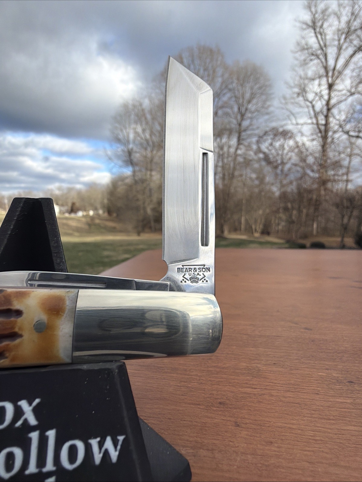 Bear & Son India Stag Bone BC5280 Large Barlow Knife