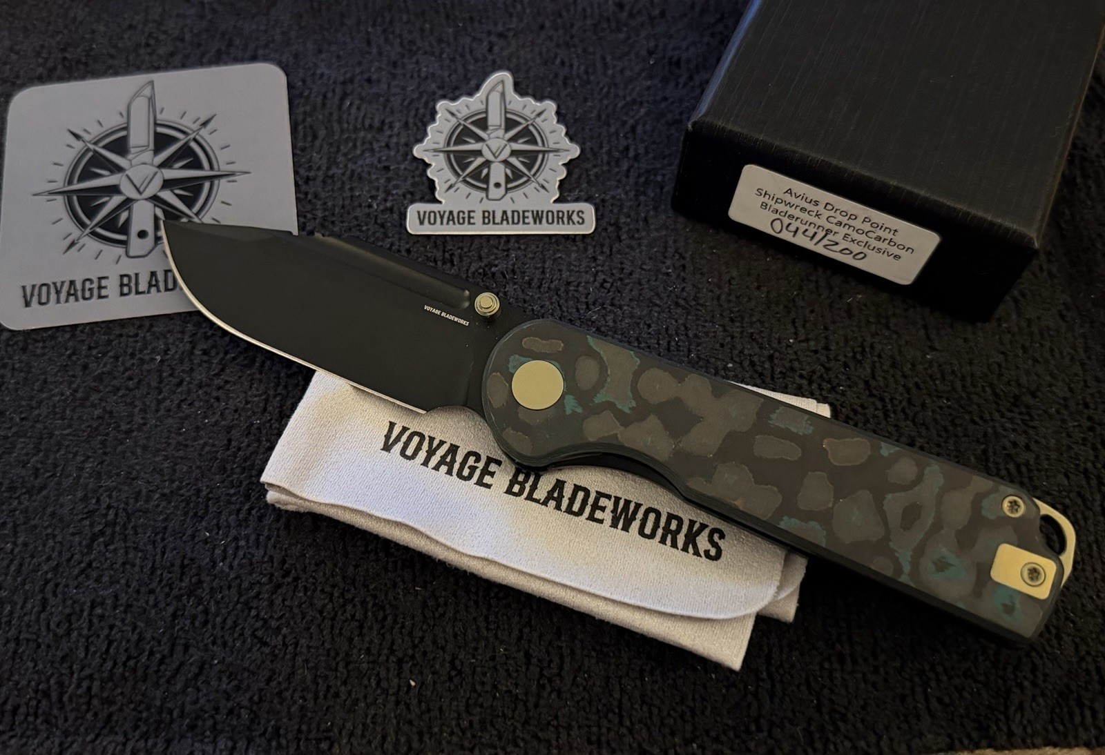 Voyage Bladeworks Avius 80s CamoCarbon & Shipwreck Serial #44 BROP Exclusive