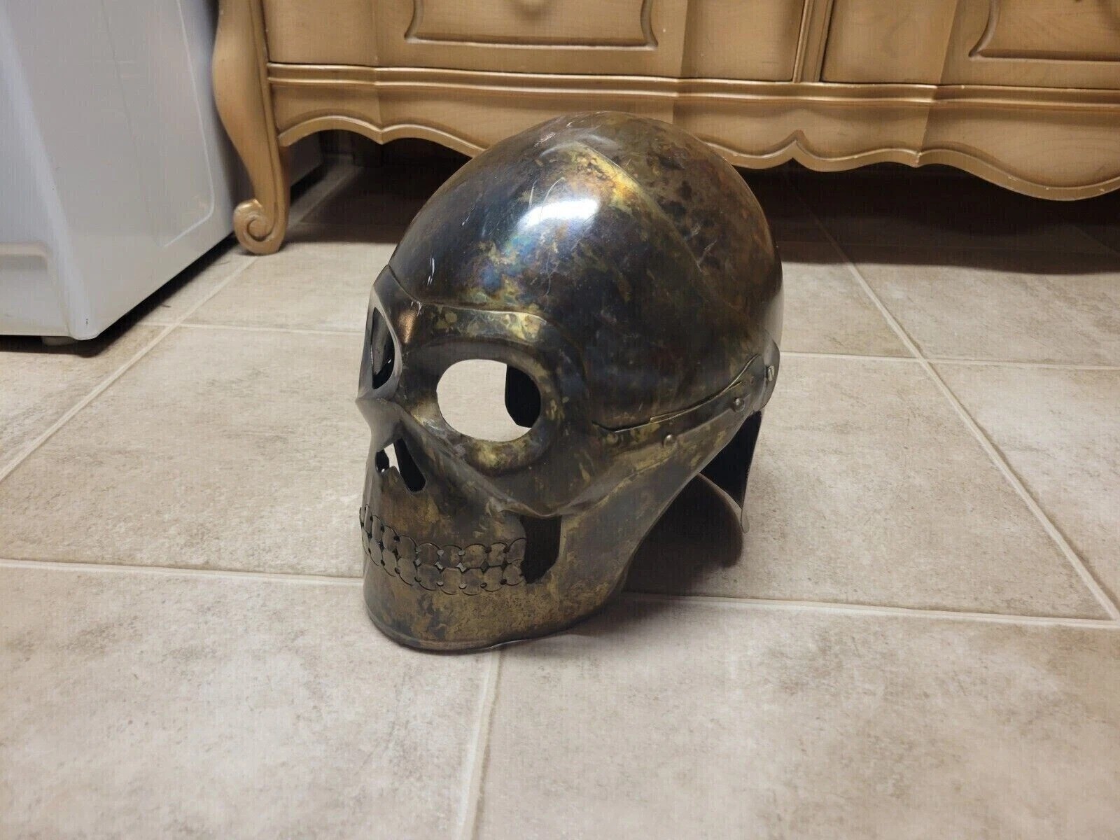 Medieval Skull Helmet Full-Face Armor Replica Knight Halloween Helmet