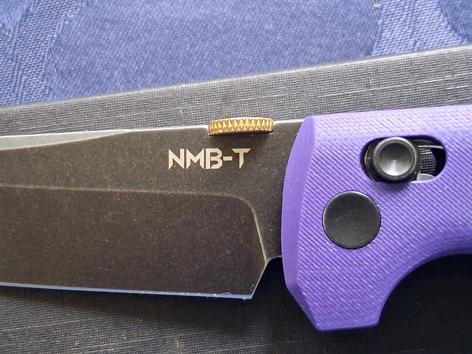 *NEW*🔥 NORTH MOUNTAIN BLADE- Chop 2 Knife w/Black D2 Blade & Purple G10 Handle