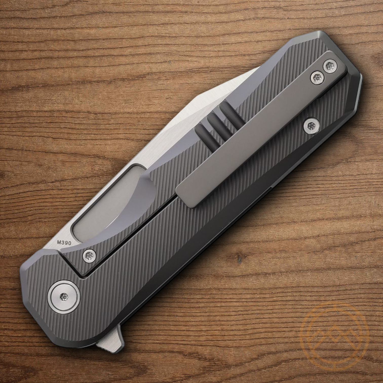 Ameight Knives Preyert II Folding Knife 3.75″ M390 Steel Blade Titanium Handle