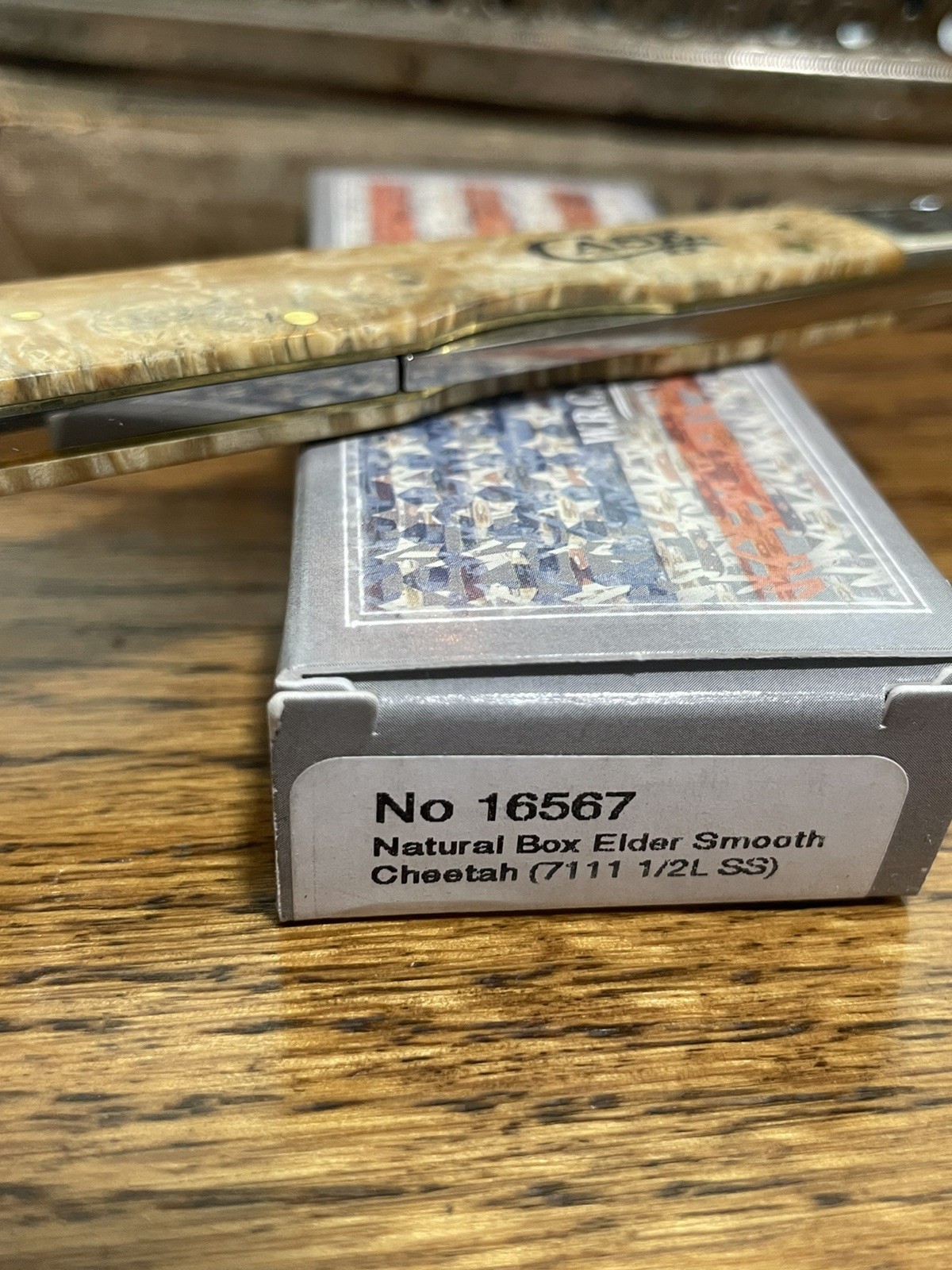 2020 Case XX 16567 Cheetah Natural Box Elder Smooth 7111 1/2 L SS