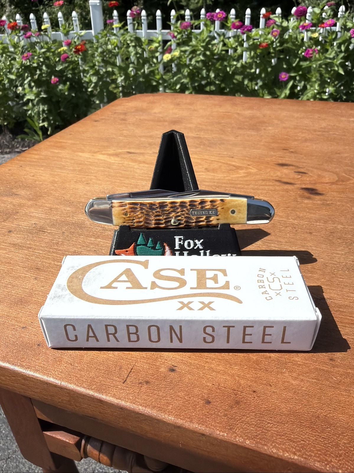 Case XX 2025 Burnt Amber Rogers Jig Bone Muskrat CS Knife