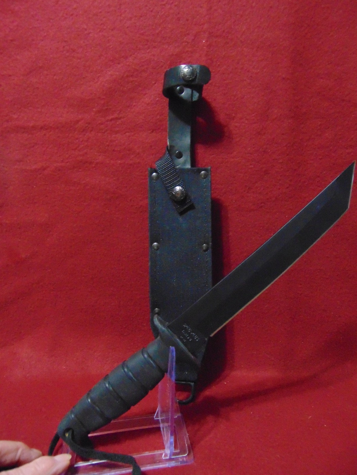 SPEC PLUS TANTO 8 SP-13 Military Combat Knife w/ Original Sheath Ontario USA NEW