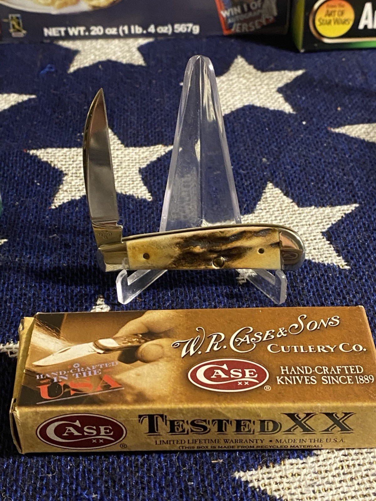 Case XX Case Brothers 2011 Swayback Stag Knife Prime Stag XX With Box #TB51117