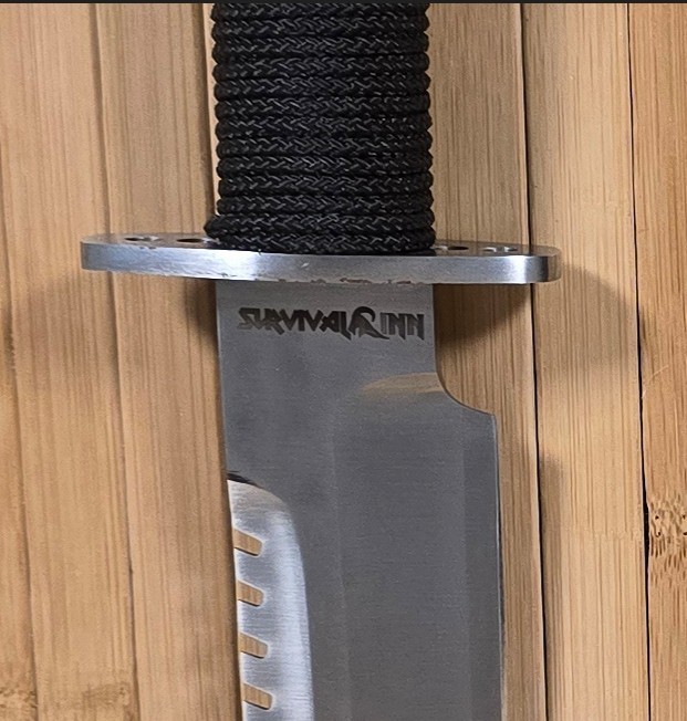 SURVIVAL INN, tactical Rambo style military survival knife with kit and sheath
