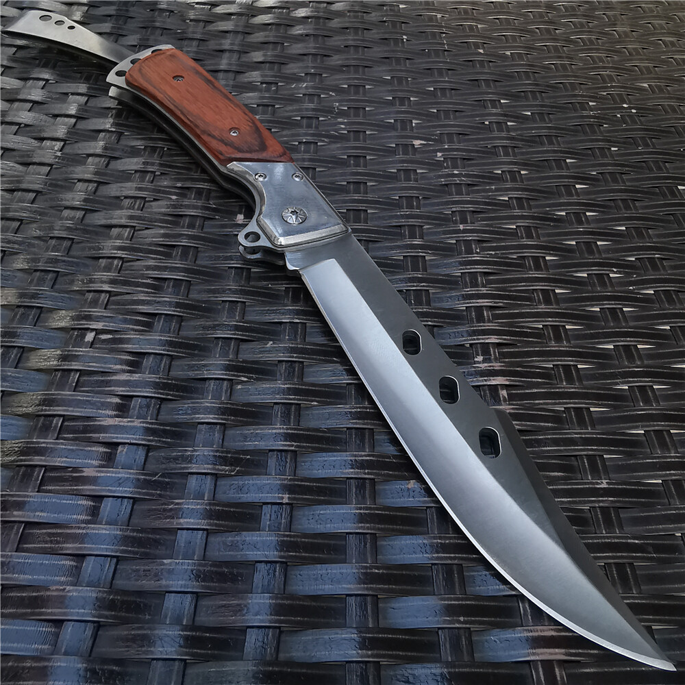 Swallowtail 58HRC 8CR15 Blade Folding Knife Hunting Pocket Knife Tactical Tool