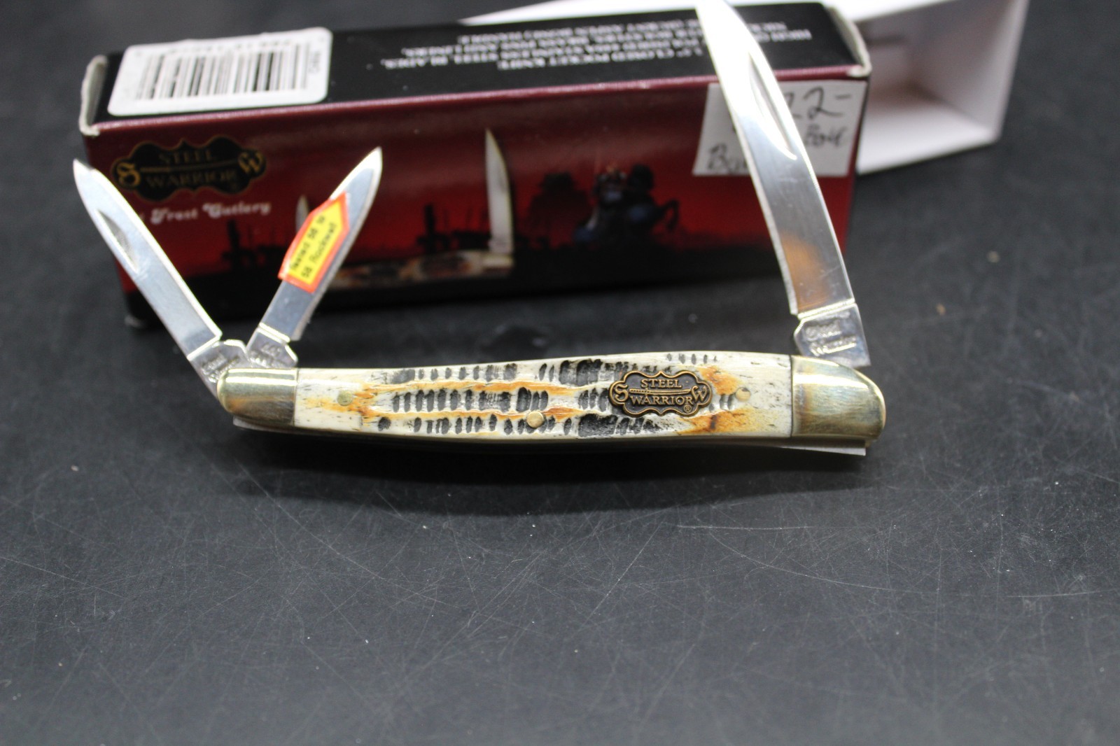Steel Warrior Warncliff Trapper Pocket Knife SW-167BAB 440 Stainless New in Box