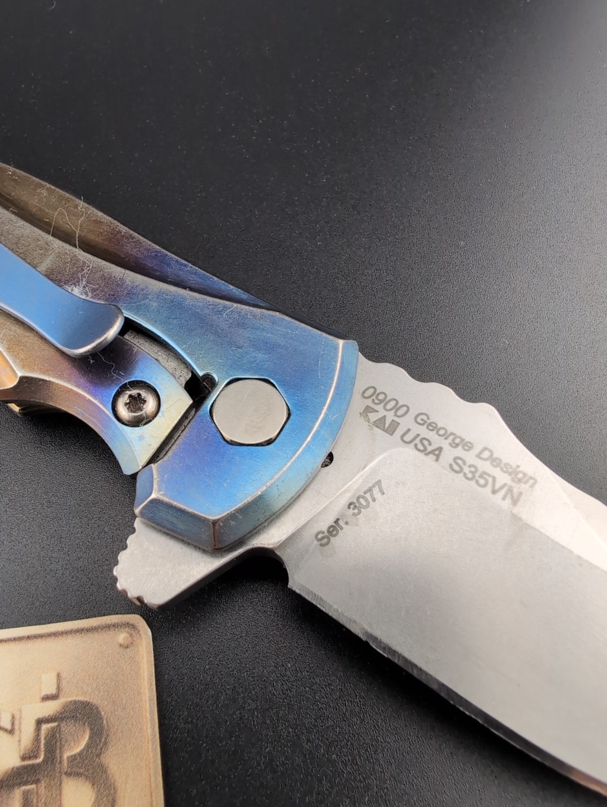 Zero Tolerance – ZT 0900 Les George Flame Anodized Titanium – BS-69