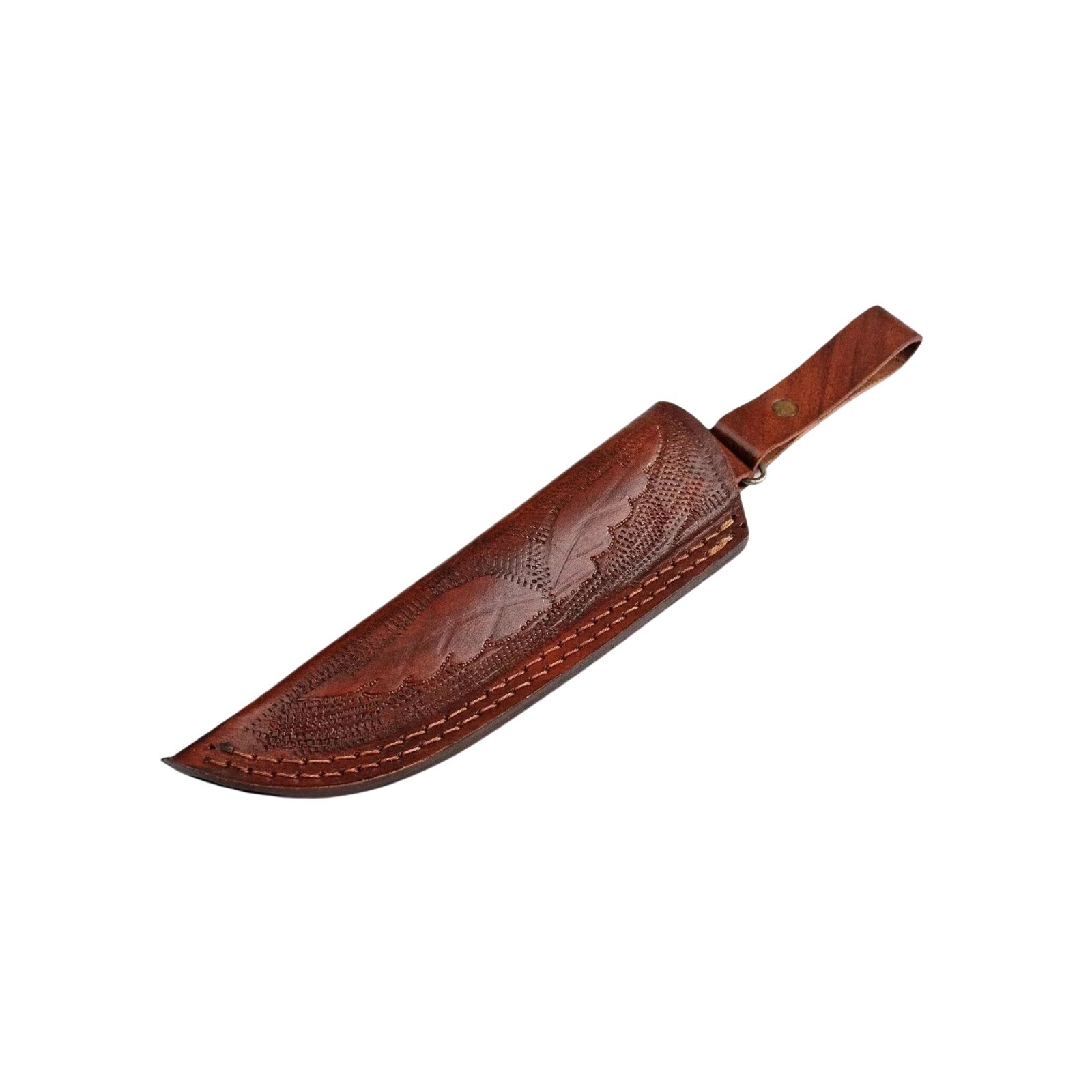 Shard Collectible Hand Crafted Brown Leather Sheath for Ka-Bar Fixed Blade Knive