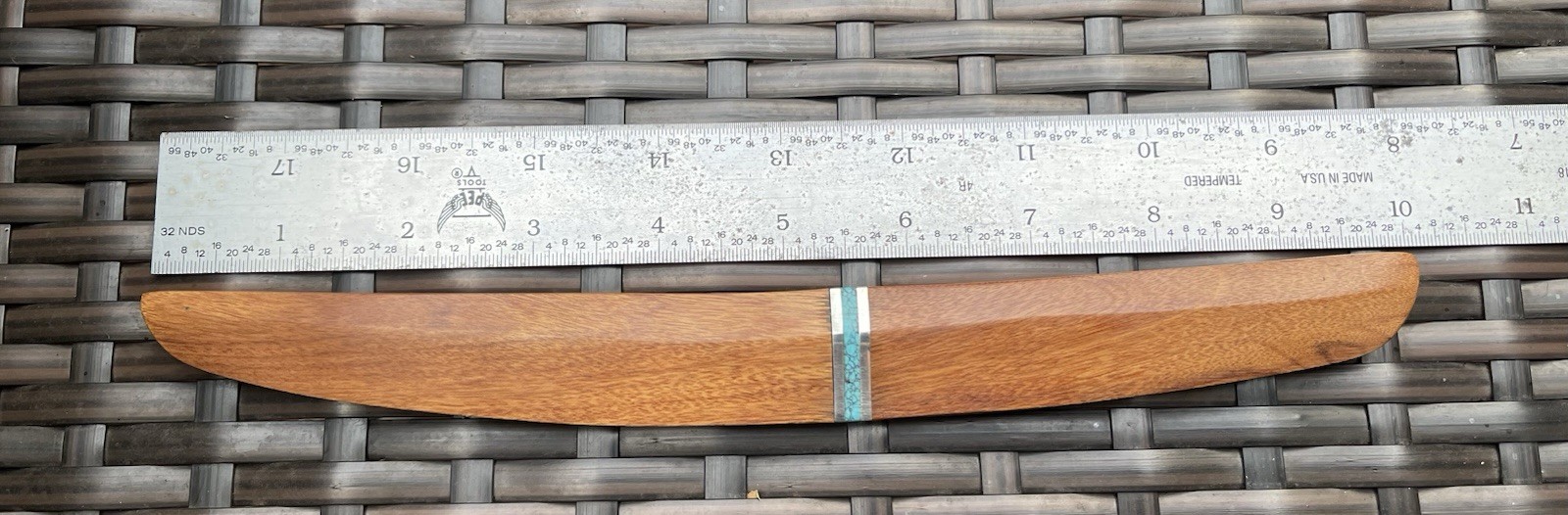 Japanese Fixed Blade Tanto Hand Forged Knife with Wooden Sheath
