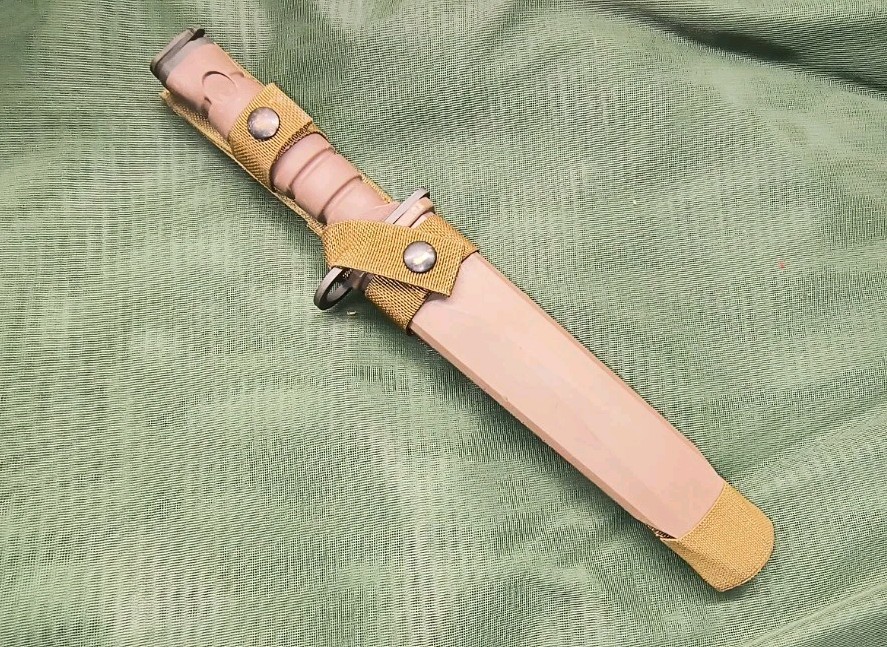 Vintage OKC3S OKC-3S Knife USMC Marine Corps Bayont Ontario Knife Co & Scabbard