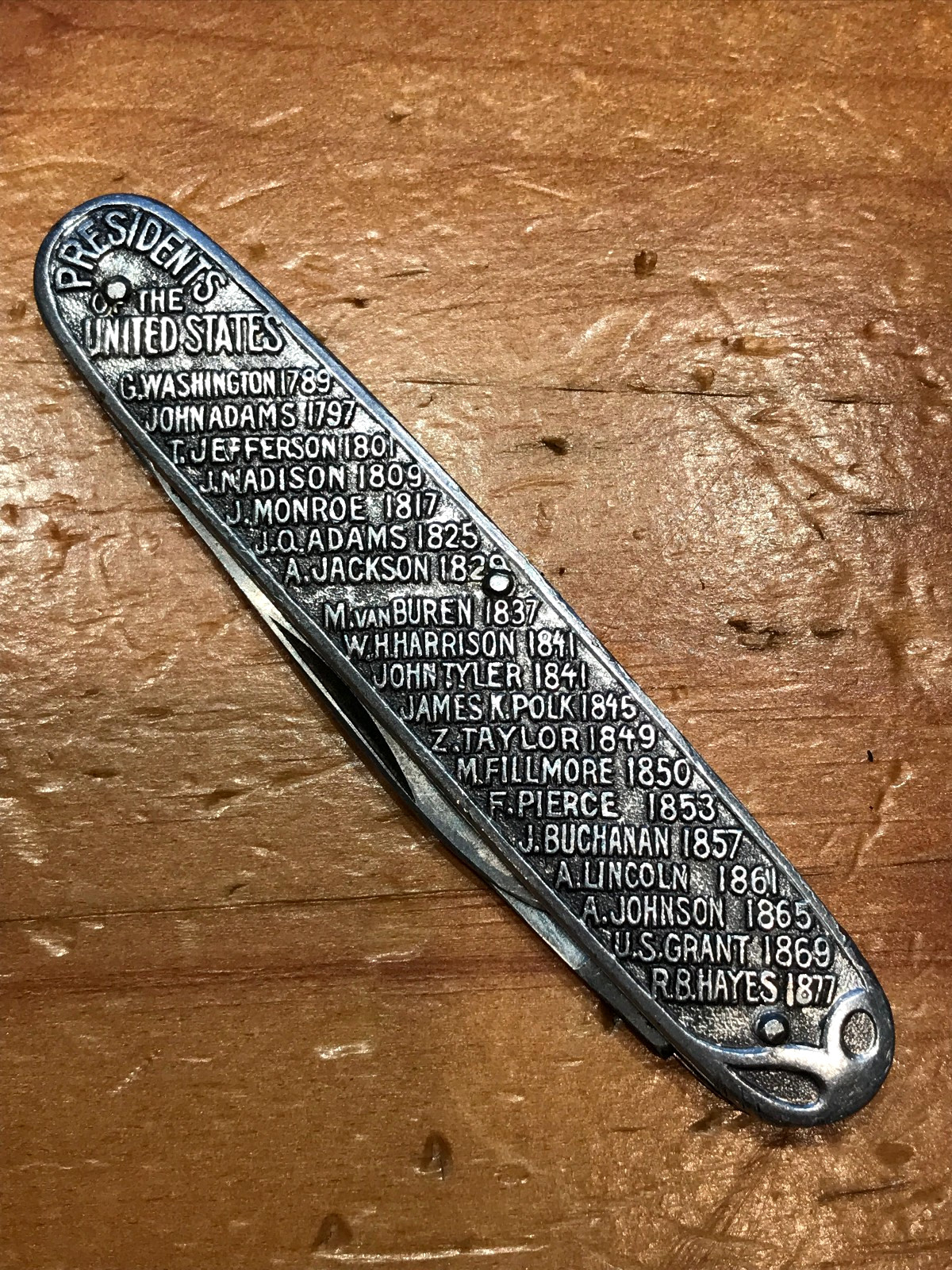 VINTAGE TWO BLADE D. PERES SOLINGEN PRESIDENTS THE UNITED STATES POCKET KNIFE