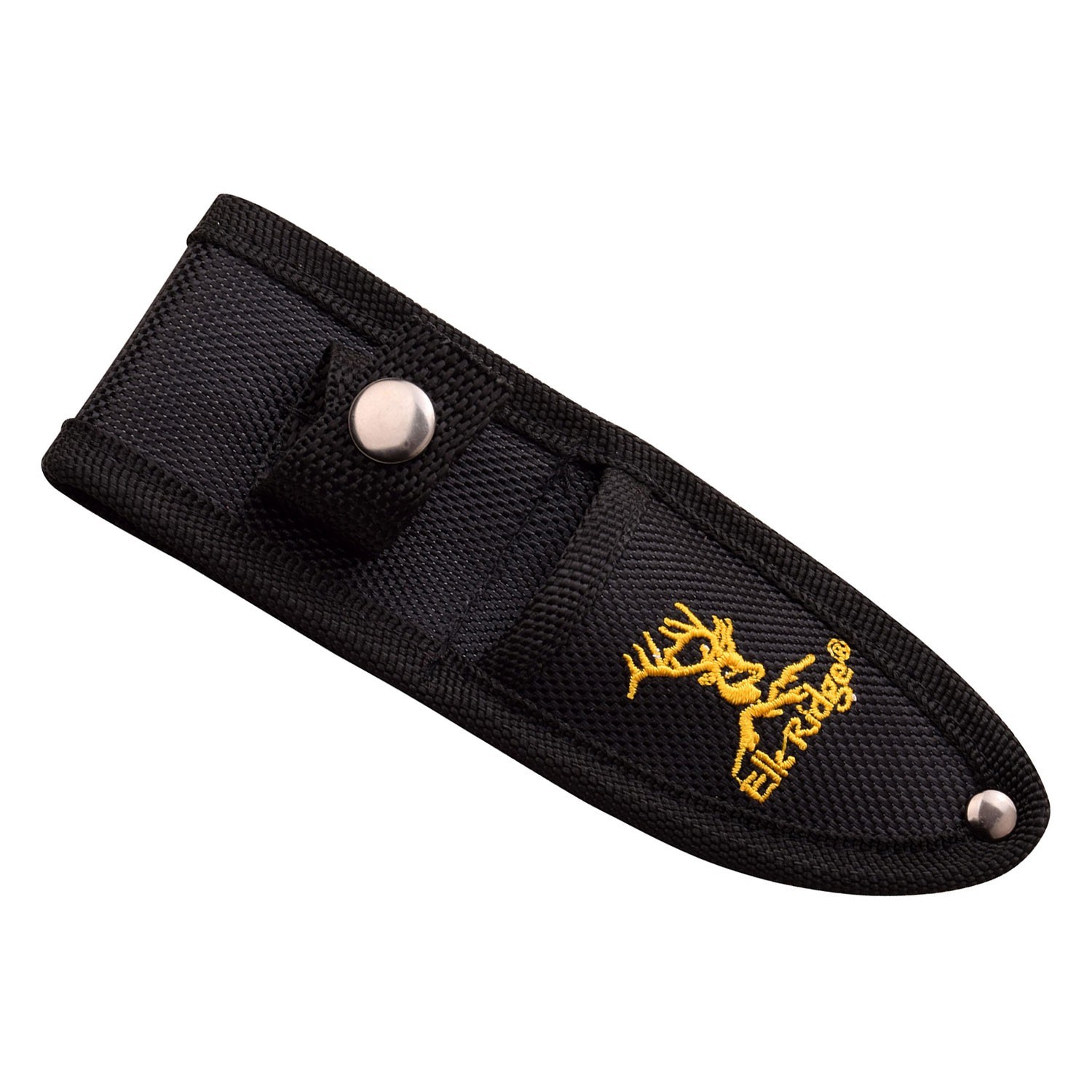6.25″ Elk Ridge Fixed Blade Full Tang Knife w/Wood Handle and Leather Sheath