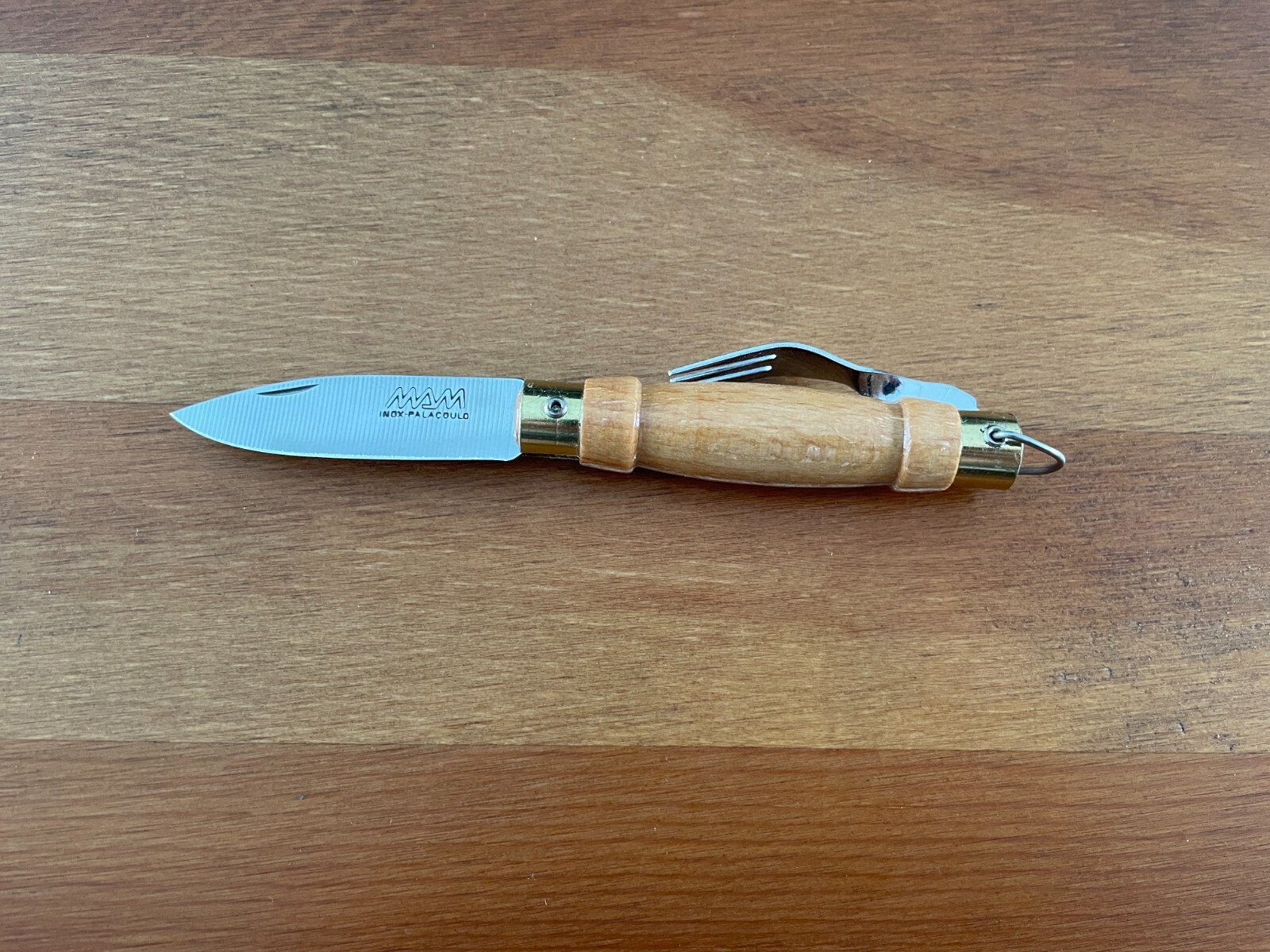 2.16″ Portuguese Navaja MAM with Fork Inox-Palacoulo Wood Handle – USA Seller