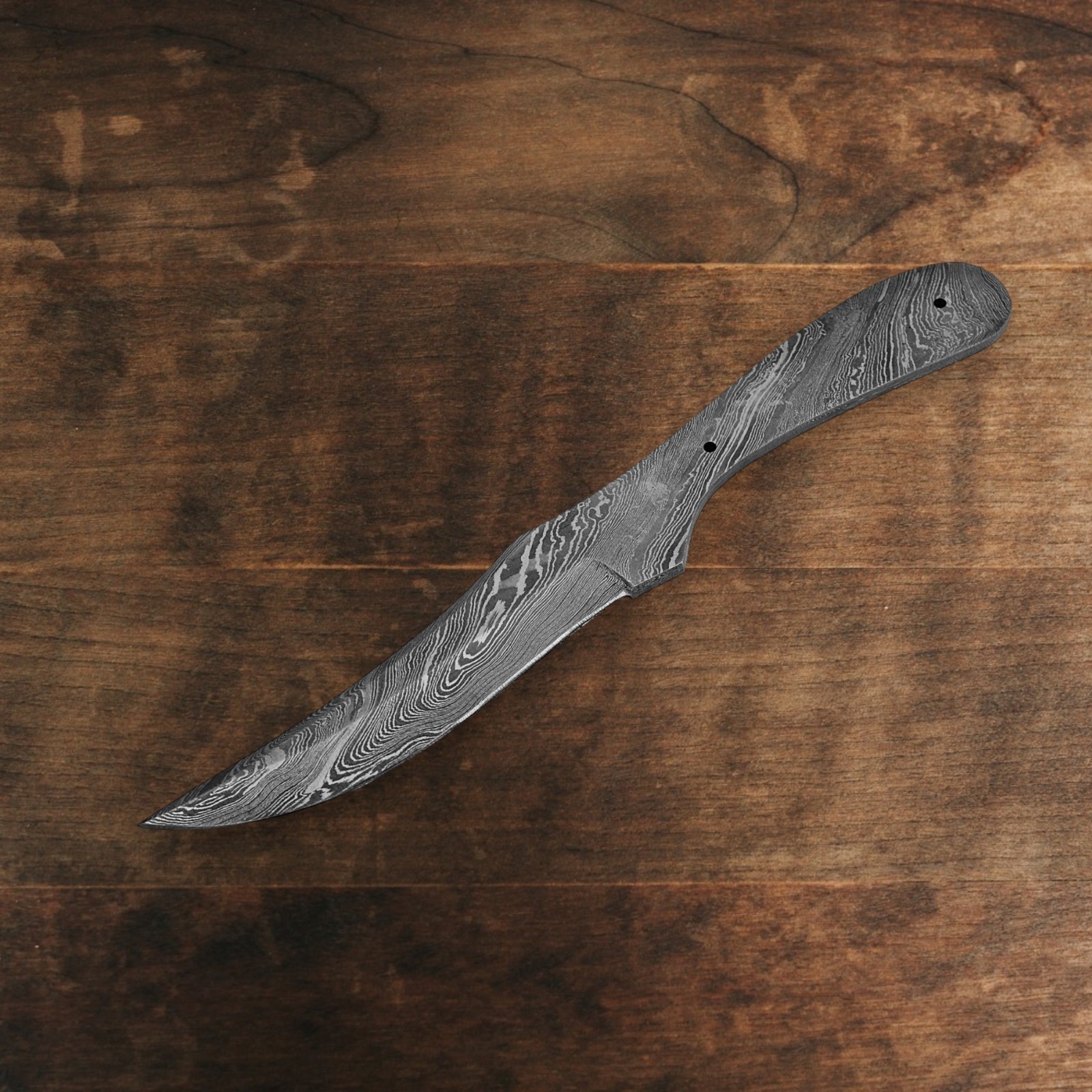 Hand Forged Blade Blank Damascus Skinning Hunting Knife Full Tang DIY Supply