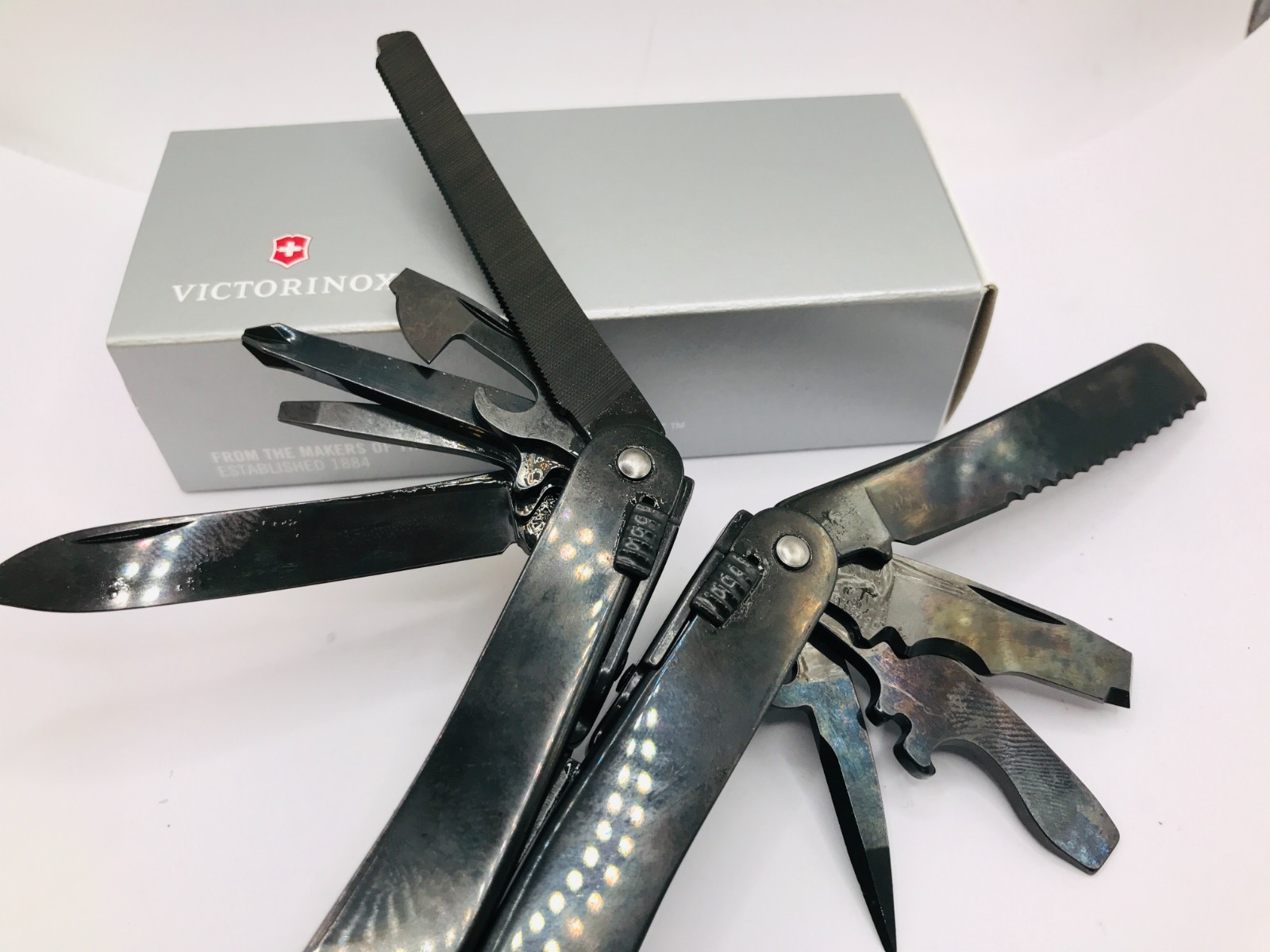 VICTORINOX Swisstool Spirit (or Spirit S – 3.0223) Black Dutch Army Knife NEW OV