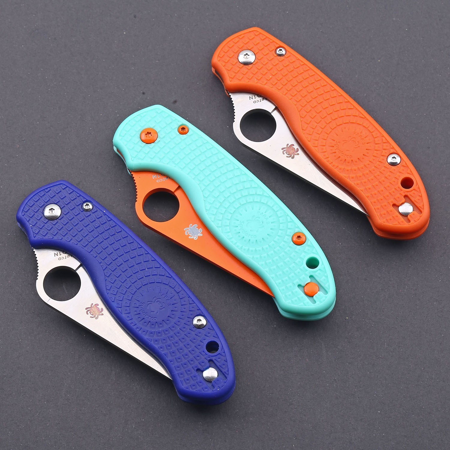 Orange Pocket Knife Folding Blade Pocket Knives Hunting Camping Edc Tool Nylon