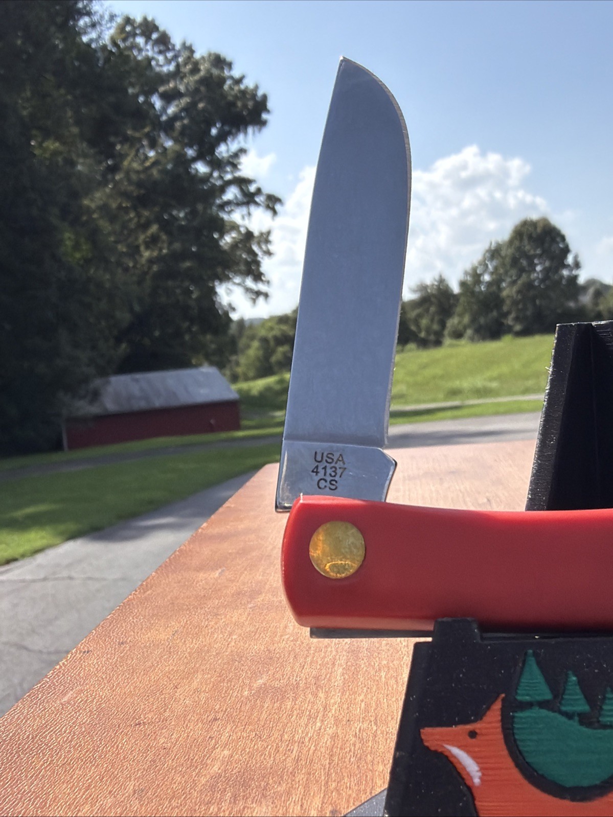 Case XX 2026 American Workman 4137 Carbon Steel Red Sod Buster Jr. Knife