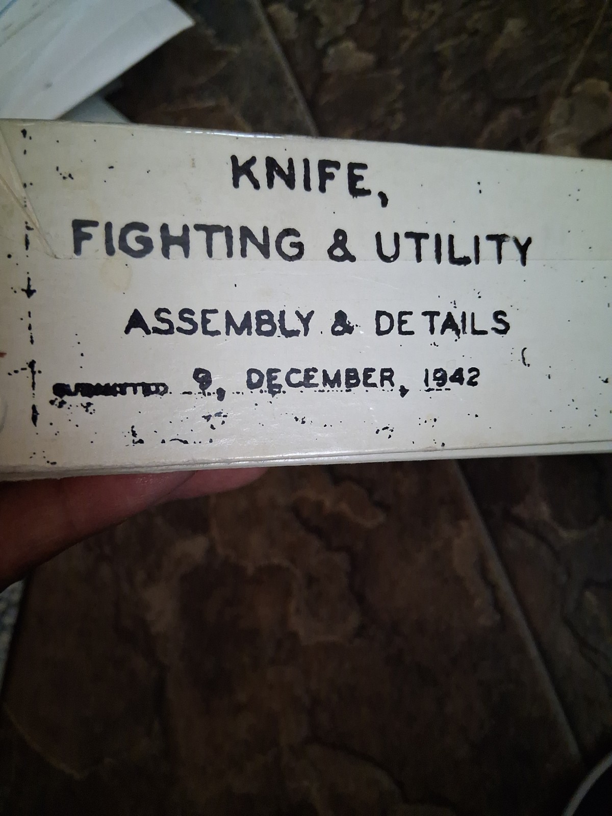 Vintage Ka-Bar USMC Fighting Knife 02-1217 w/ Box & Paperwork Olean NY Combat