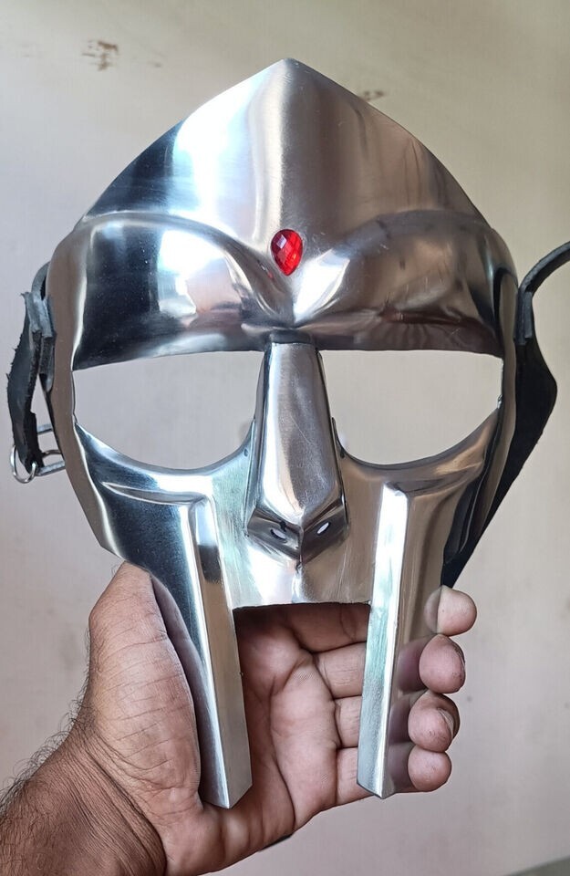 MF DOOM Mask Mad-villain Mild Steel Face Armour Medieval Face Halloween Mask
