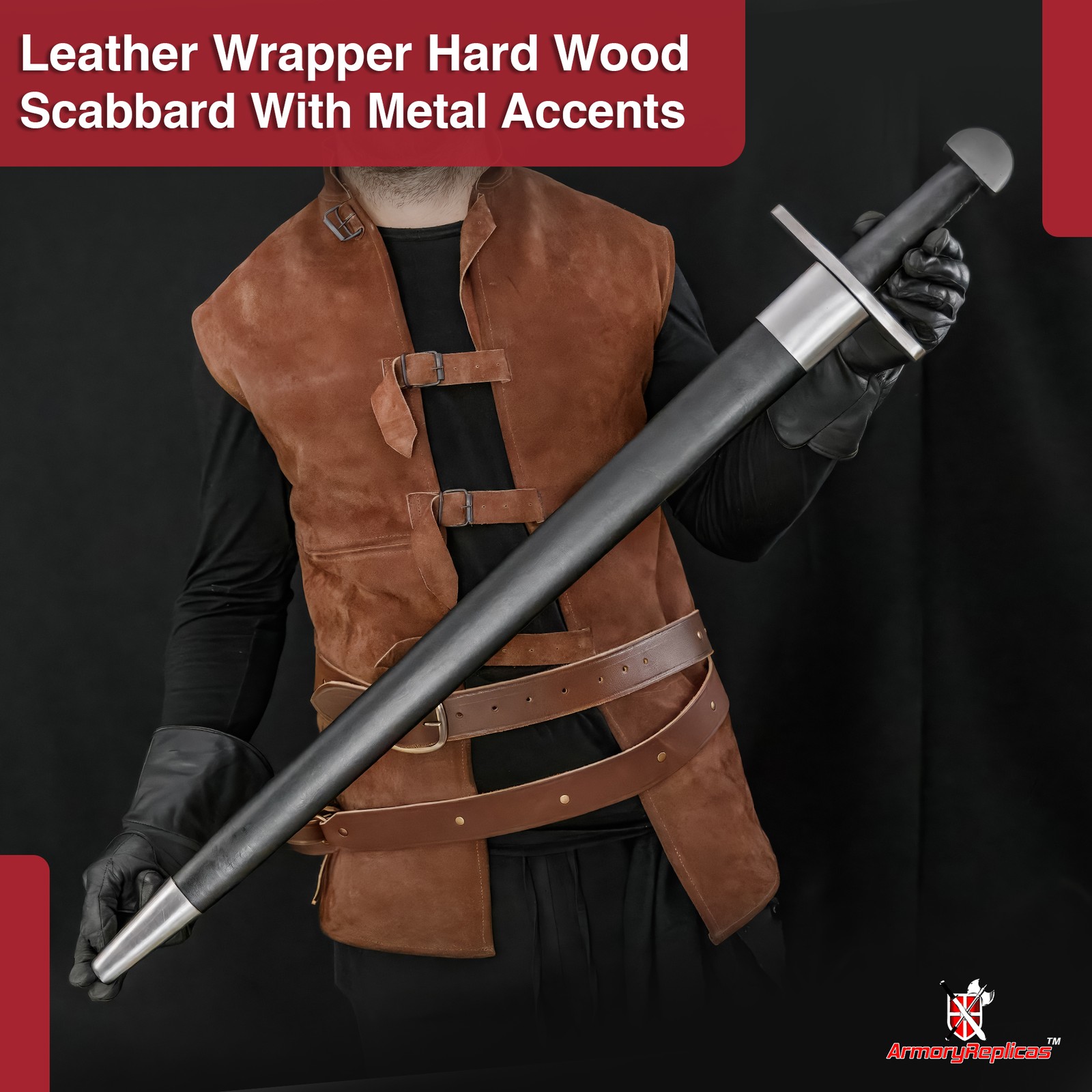 Medieval Renaissance Full Tang Battle Ready Warrior Knight Arming Sword 40″