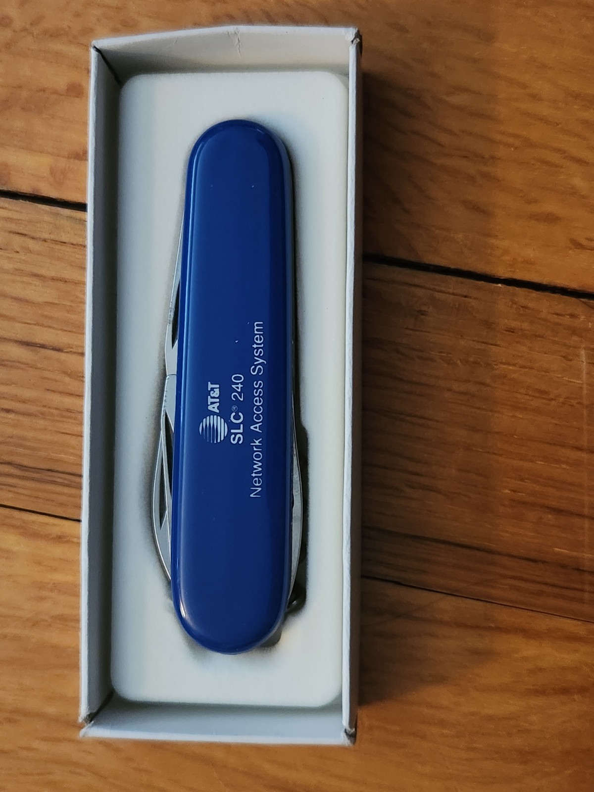 Victorinox Executive Swiss Army Knife Blue AT&T Branded Made In Switzerland