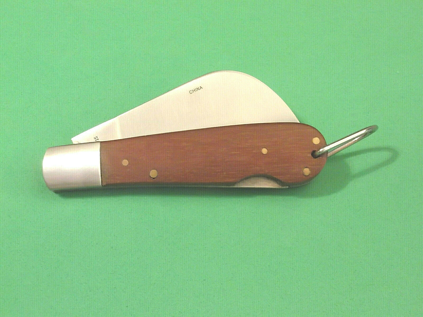 Rite EDGE 210600 Hawkbill wood handle folding lockback pocket knife 4″ closed
