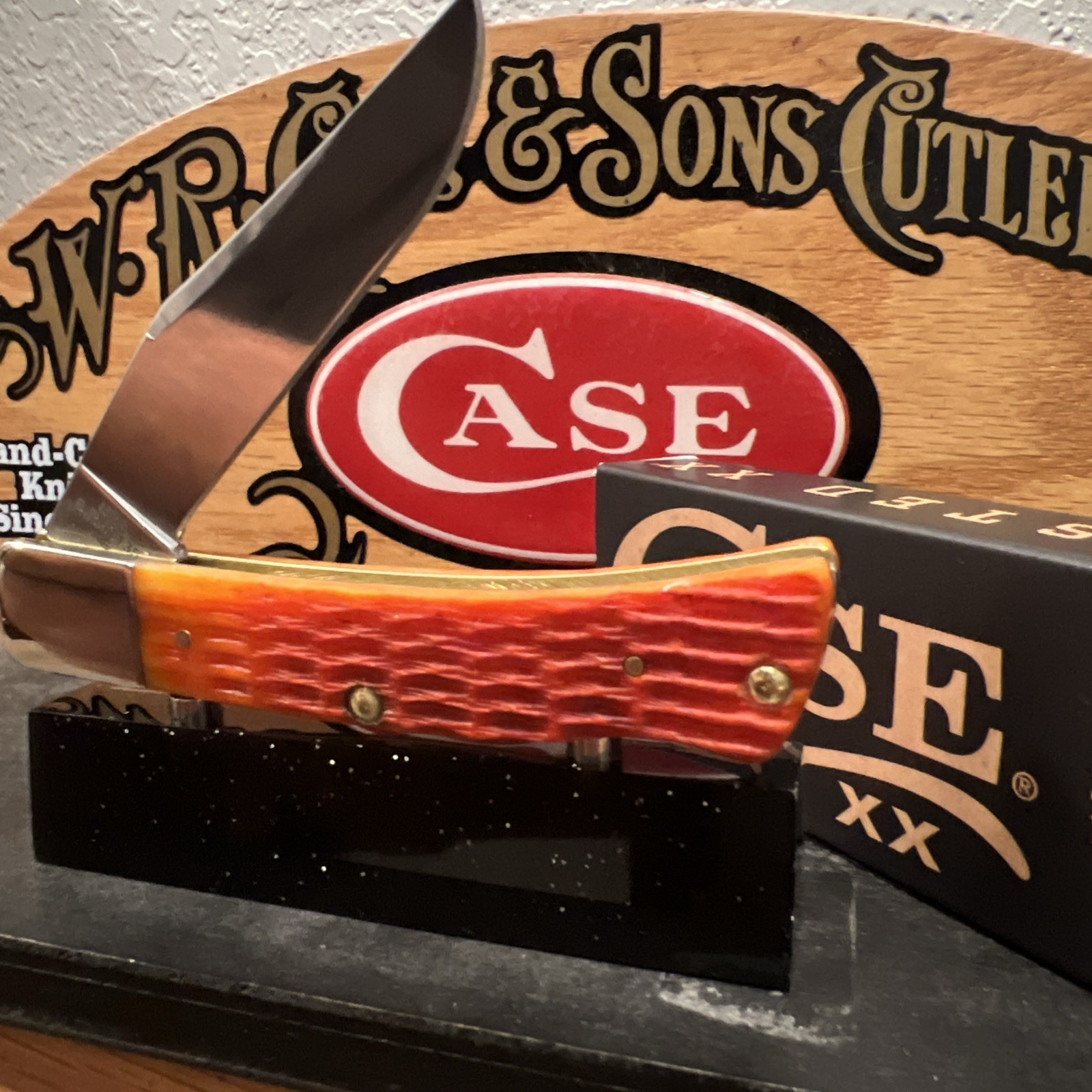 2026 CASE XX TEQUILA SUNRISE BONE CRANDALL JIGGED CASE AXE HANDLE BR61135 SS NIB