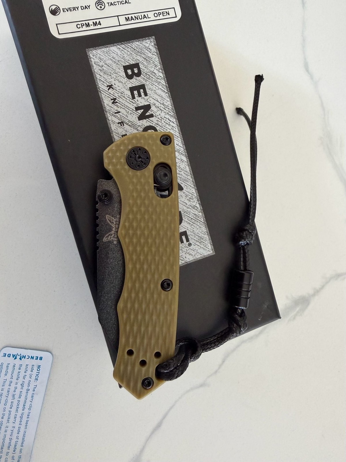 Benchmade Full Immunity 290BK-2 Tactical Pocket Knife CPM-M4 Tan