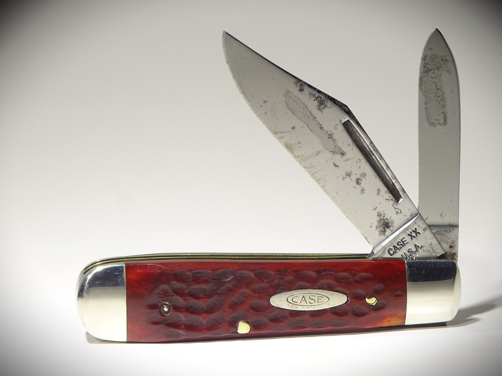💥1974 Case XX 6231 1/2 ~ Tear Drop Jack ~ Beautiful Red Bone ~ Never Sharpened~