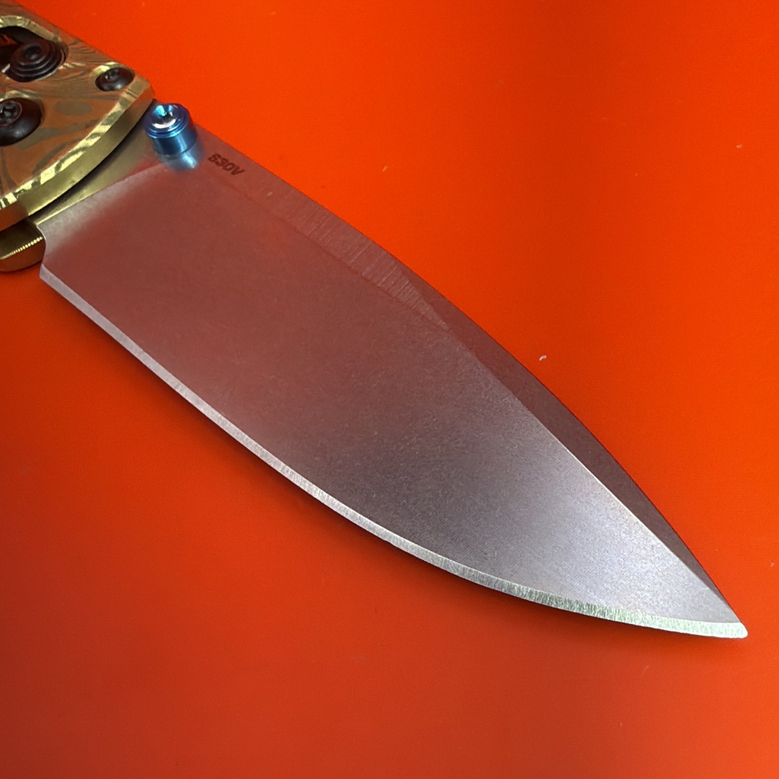 Benchmade Bugout Custom 535 CPM-S30V Steel 3.24 Blade MetonBoss Brass Scales
