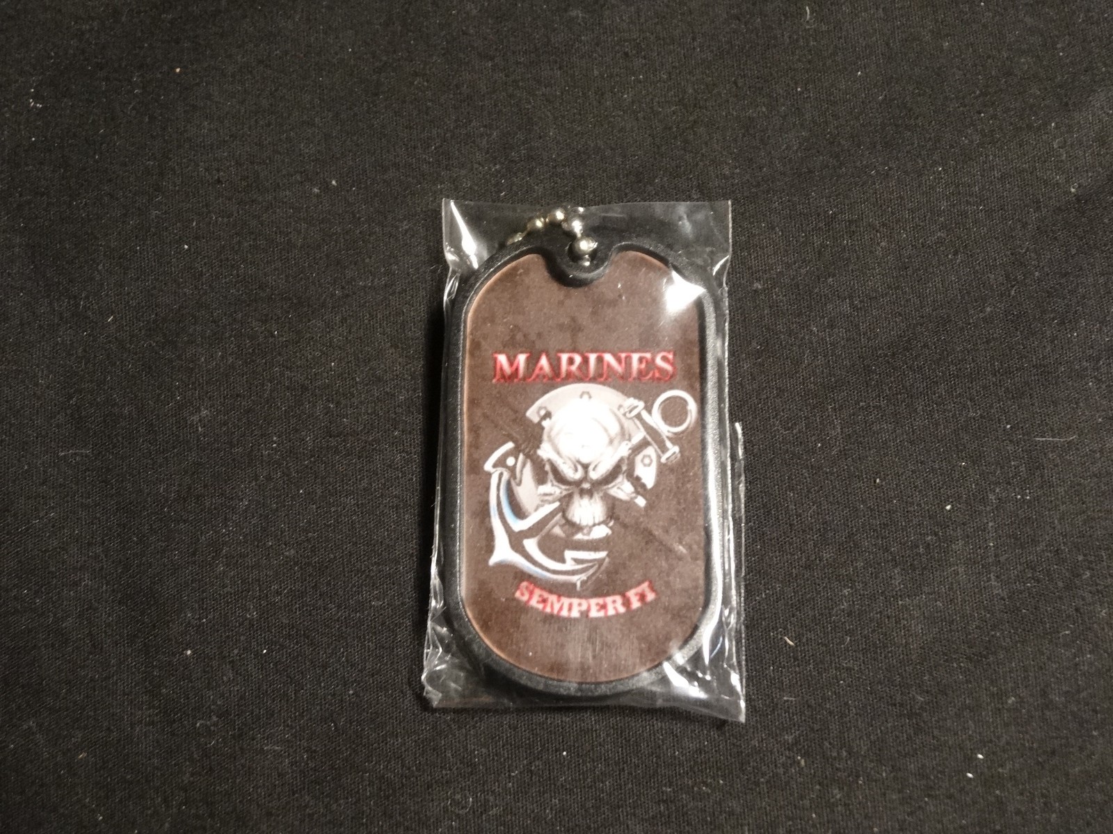 United States Marines YC-501M Tactical Folding Knife With Dog Tag