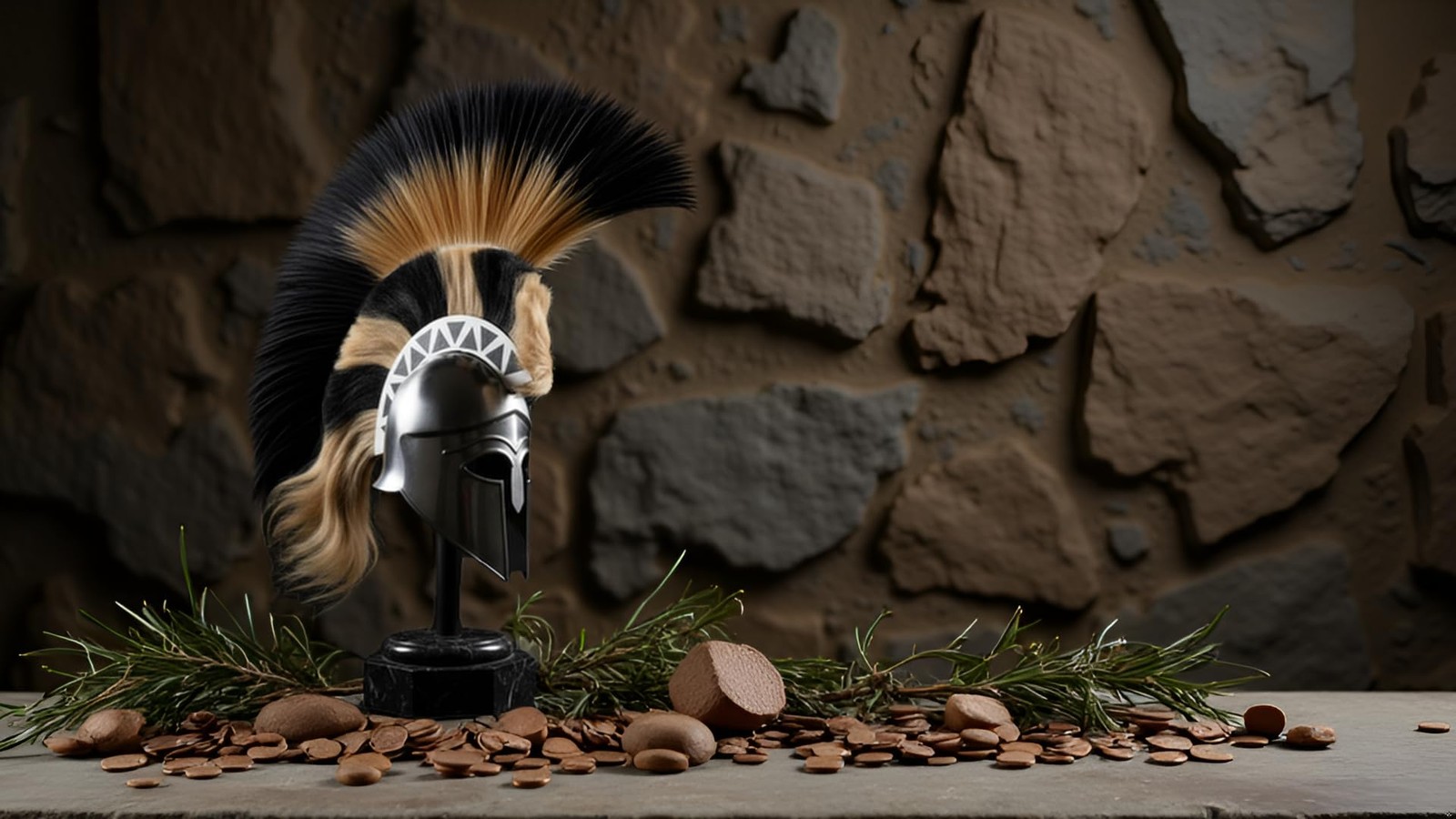 Medieval Greek Corinthian Armour Helmet with Plume Knight Spartan Helmet Hall…
