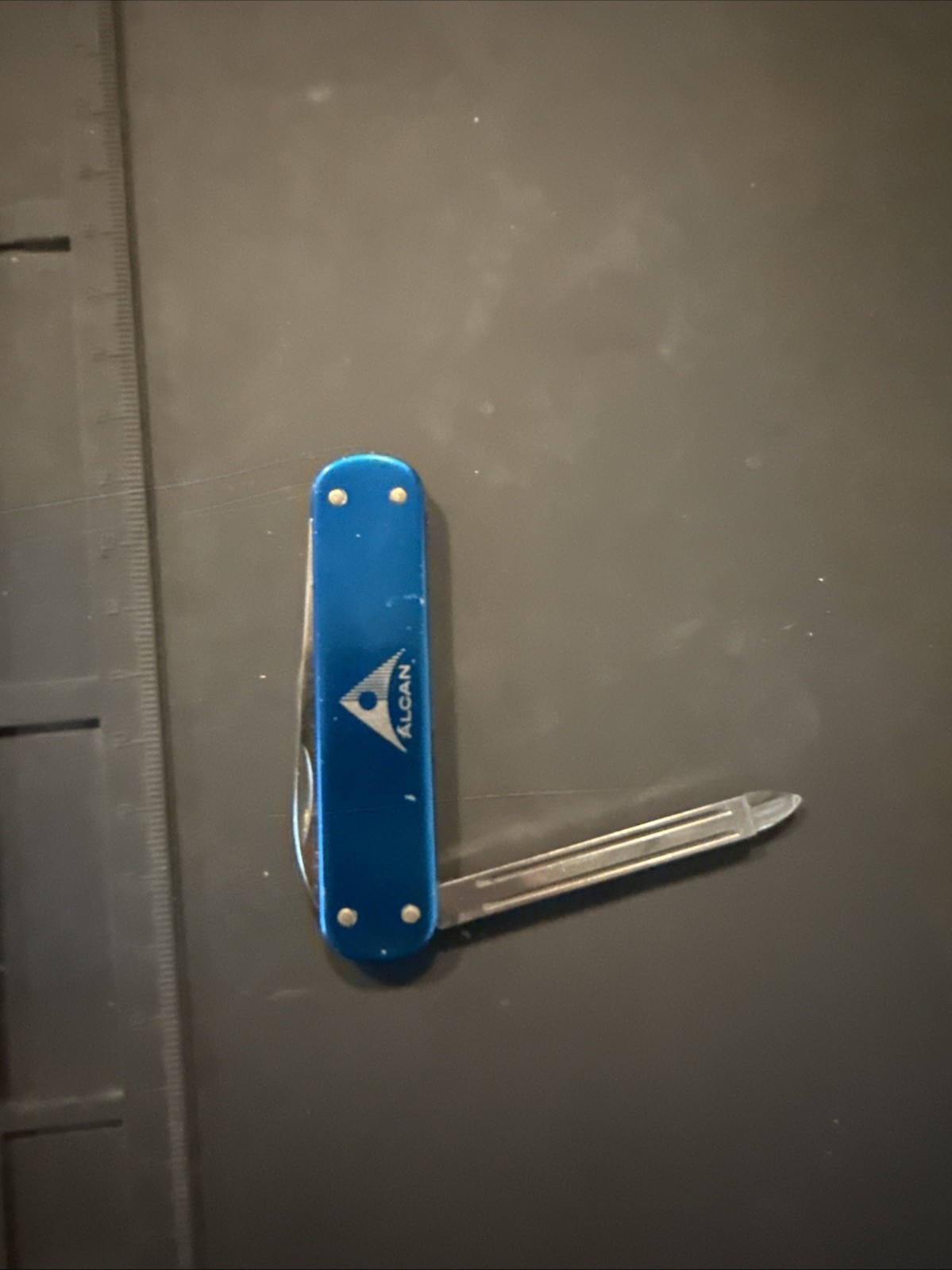 Victorinox Victoria 74mm Prince Steel Swiss Army Knife Blue Alcan Branded Used