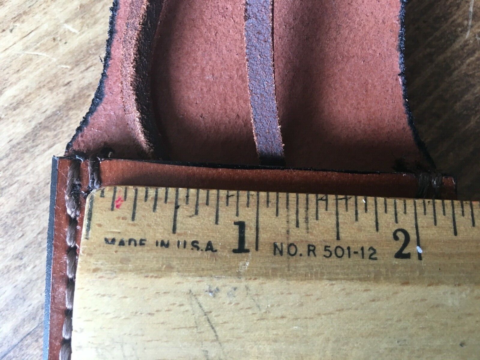 BROWN LEATHER SHEATH FOR LARGE 12 INCH hunting knife 4661216ap