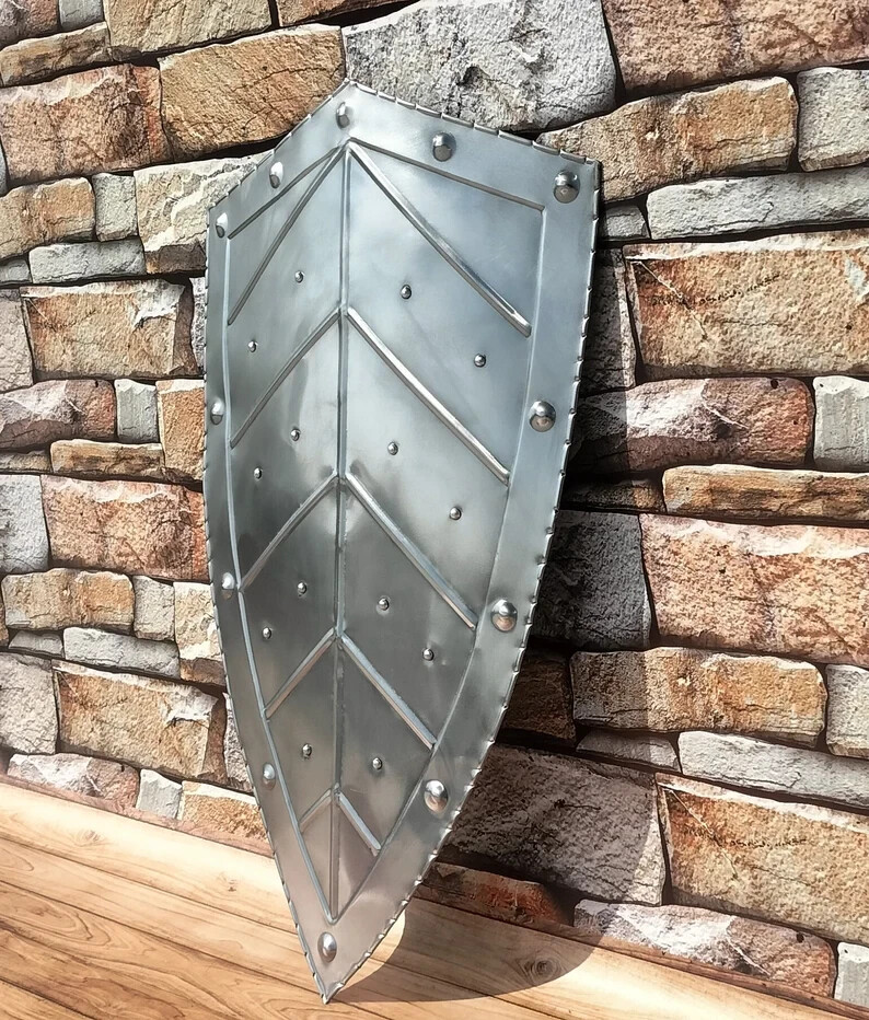 28″ Medieval Pointed Leaf Shield An Authentic Warrior Armor Gift For Christmas