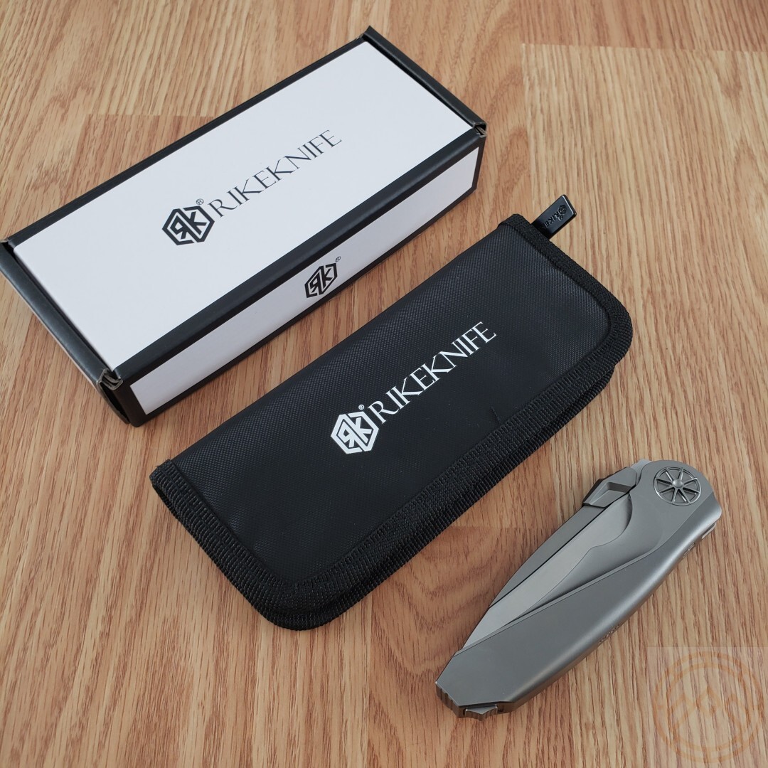 Rike Knife Tissto 1 Folding Knife 3.75″ Bohler M390 Steel Blade Titanium Handle